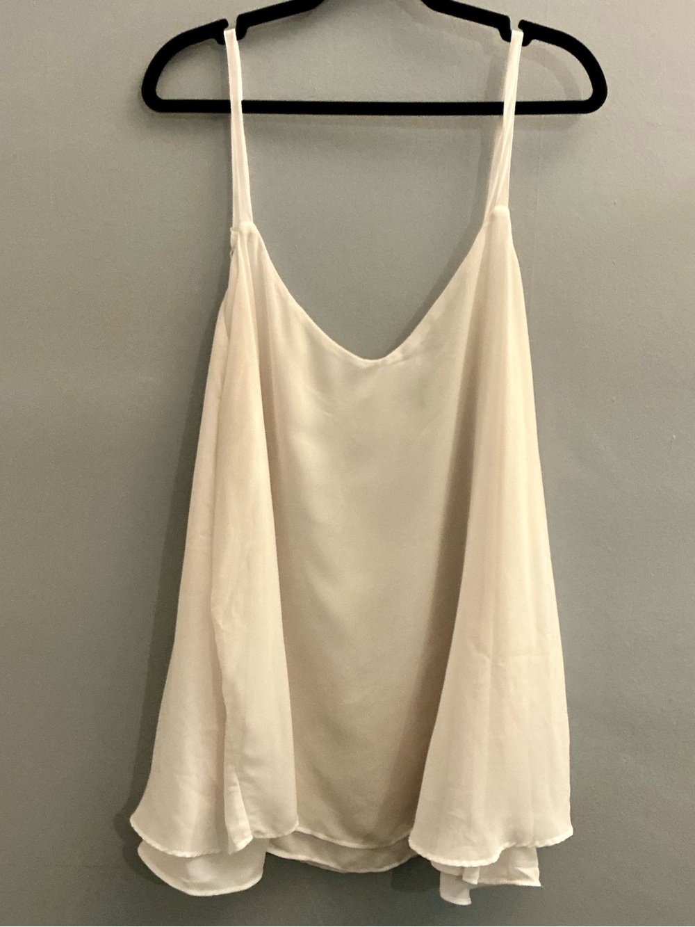 Torrid White Double Layer Chiffon Camisole Tank Size 3/3X (US 22/24)